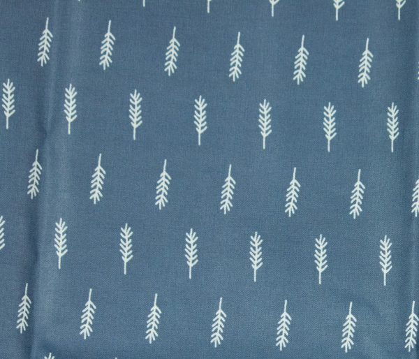 Laminated Cotton – Blue Feather