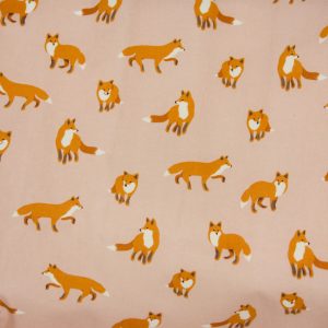 8oz. Waxed Cotton Canvas – Pink Fox