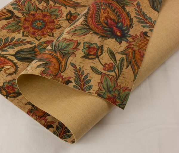 Tropical Flowers – Cork Fabric 23cm x 136cm