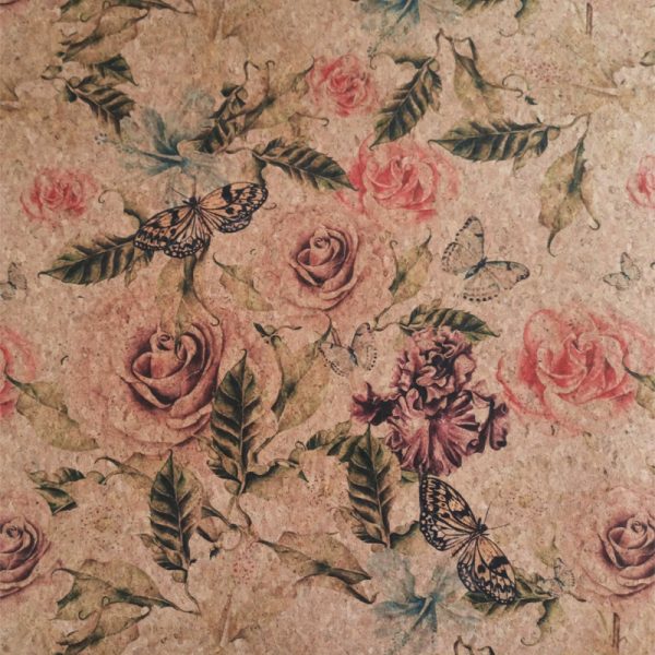 Rose Garden – Cork Fabric 42cm x 140cm