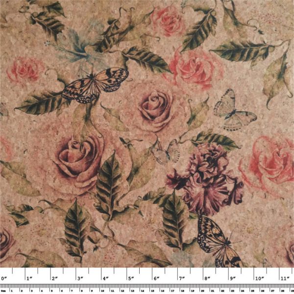 Rose Garden – Cork Fabric 42cm x 140cm