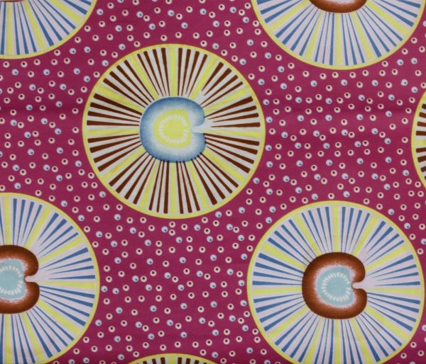 African Wax Print Fabric – Circles & Dots