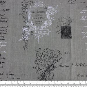 French Fabric – Manuscript Natural