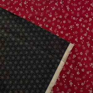 Geometric Floral – Reversible Red/Black