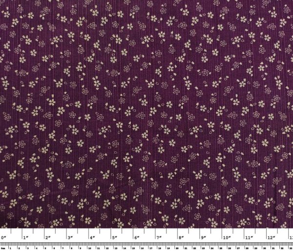 Geometric Floral – Reversible Purple/Blue