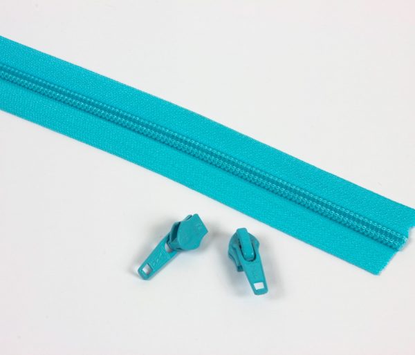 #5 YKK Zipper – Ocean Blue + 4 Pulls