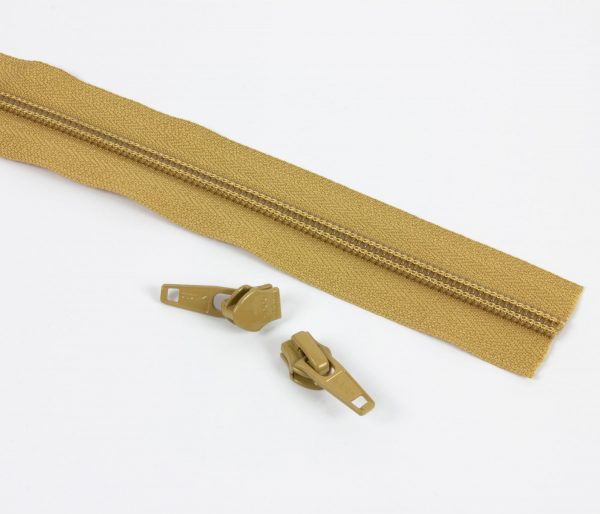 #5 YKK Zipper – Natural + 4 Pulls