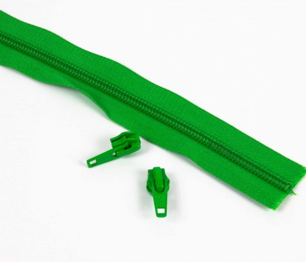 #5 YKK Zipper – Grass Green + 4 Pulls
