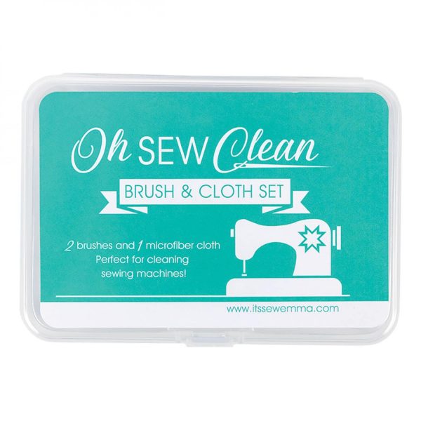 Oh Sew Clean Brush and Cloth Set – Green