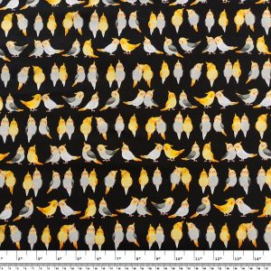 Cockatiels by Cosmo Textiles Japan