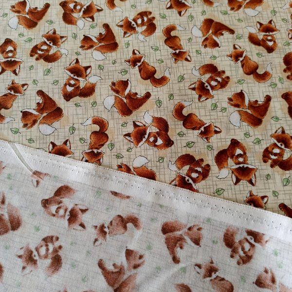 Tossed Foxes on Taupe – Timeless Treasures