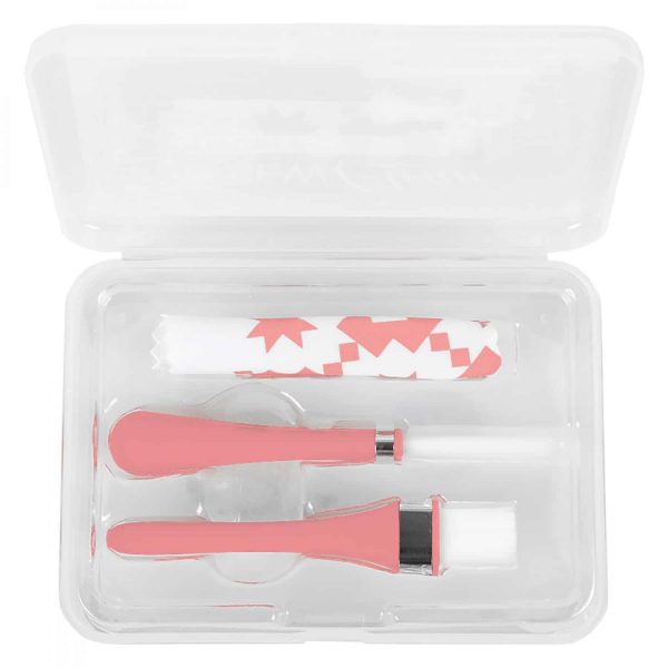 Oh Sew Clean Brush and Cloth Set – Pink
