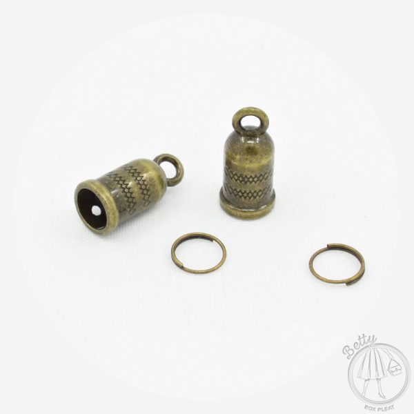 Tassel Caps – Antique Brass – 4 Pack