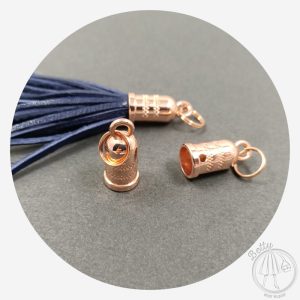 Tassel Caps – Rose Gold – 10 Pack