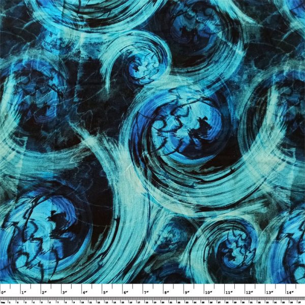 Blue Tempest – Lightweight Organic Cotton Canvas