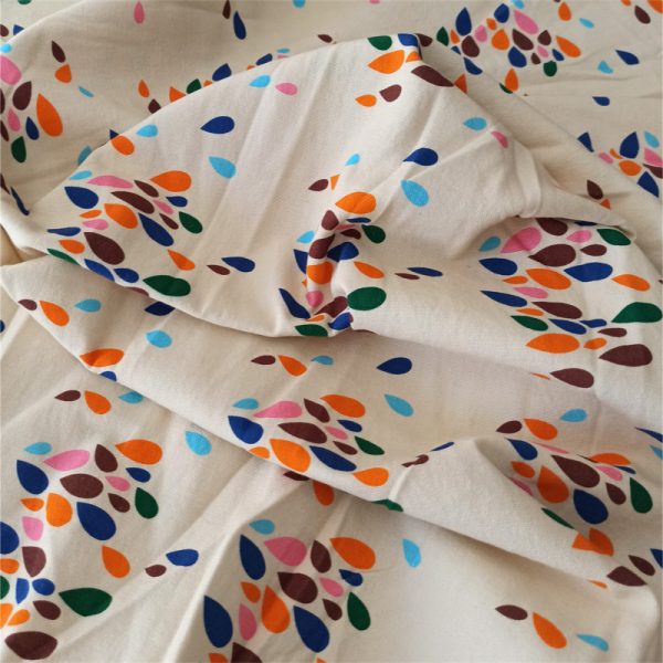 Raindrop Confetti – Lightweight Organic Cotton Canvas