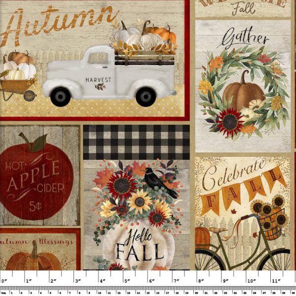 Happy Fall Multi Patchwork by Beth Albert