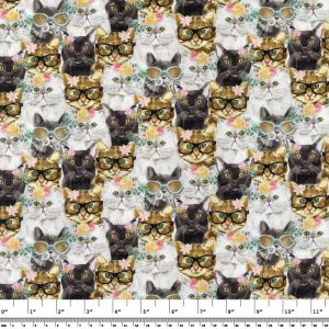 Everyday is Caturday – Packed Cats Multi by 3 Wishes