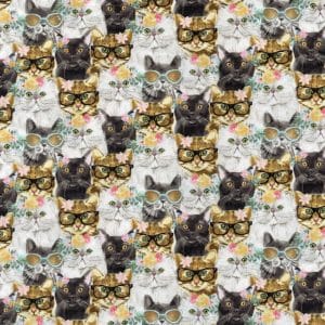 Everyday is Caturday - Packed Cats Multi by 3 Wishes