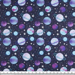 Starlight Planets Glitter – Navy by 3 Wishes