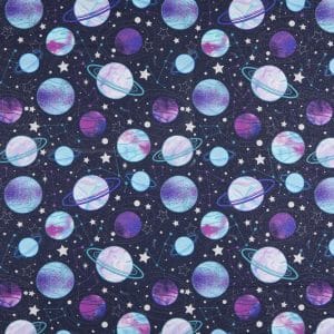 Starlight Planets Glitter - Navy by 3 Wishes