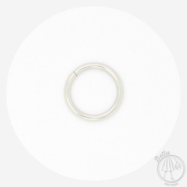 25mm (1in) O Ring – Silver – 2 Pack