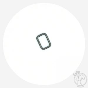 25mm (1in) Rectangle Ring – Gunmetal – 10 Pack