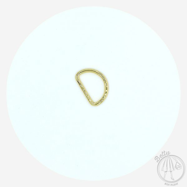 32mm (1 1/4in) D Ring – Gold – 10 Pack