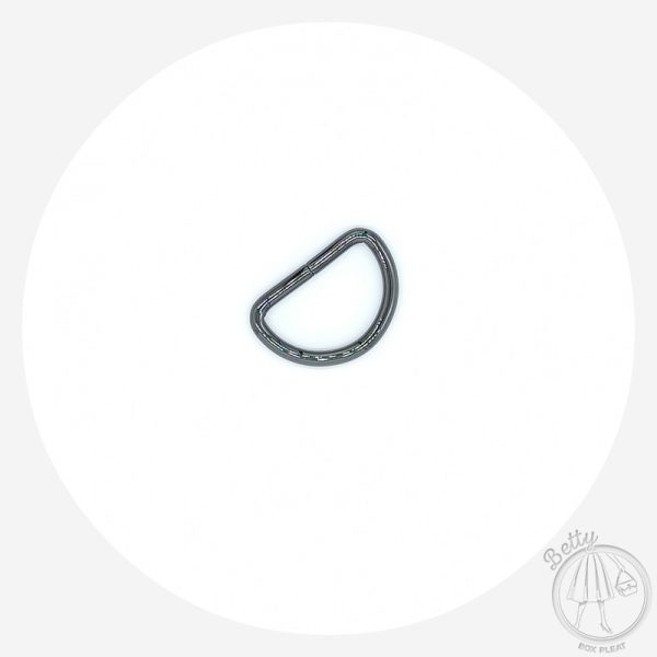 32mm (1 1/4in) D Ring – Gunmetal – 10 Pack