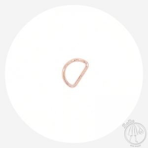 32mm (1 1/4in) D Ring – Rose Gold – 2 Pack