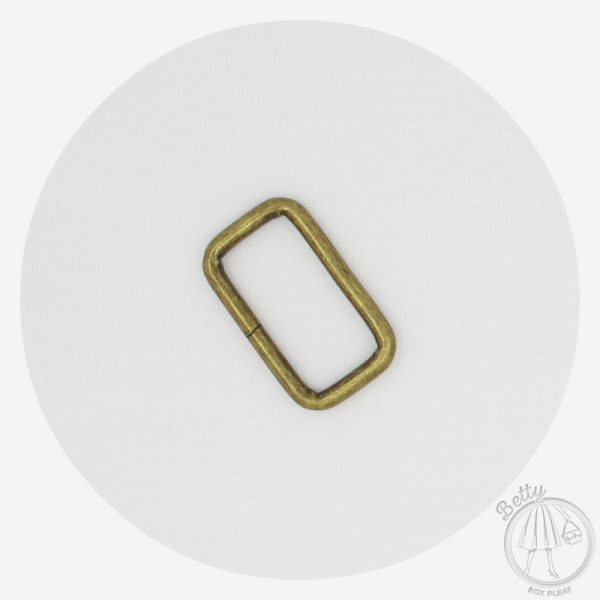 32mm (1 1/4in) Rectangle Ring – Antique Brass – 10 Pack