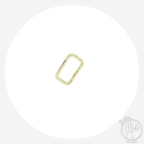 32mm (1 1/4in) Rectangle Ring – Gold – 2 Pack