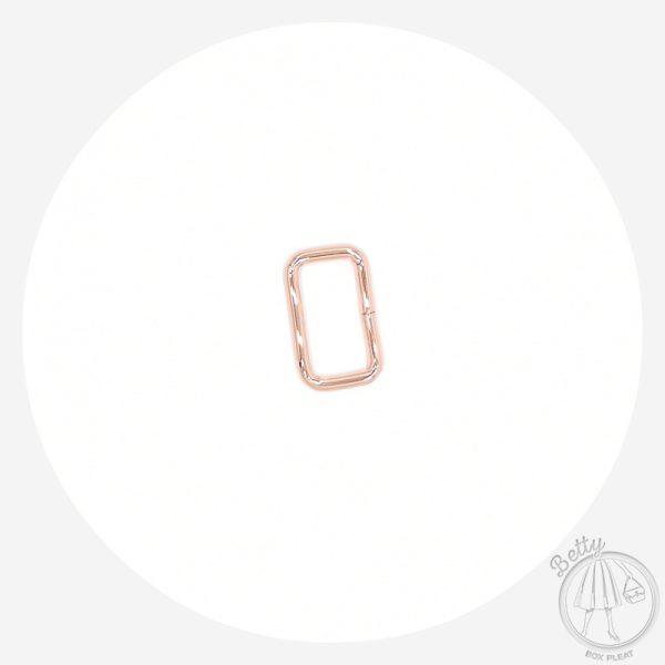 32mm (1 1/4in) Rectangle Ring – Rose Gold – 2 Pack