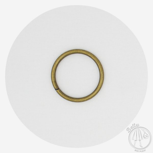 38mm (1 1/2in) O Ring – Antique Brass – 2 Pack