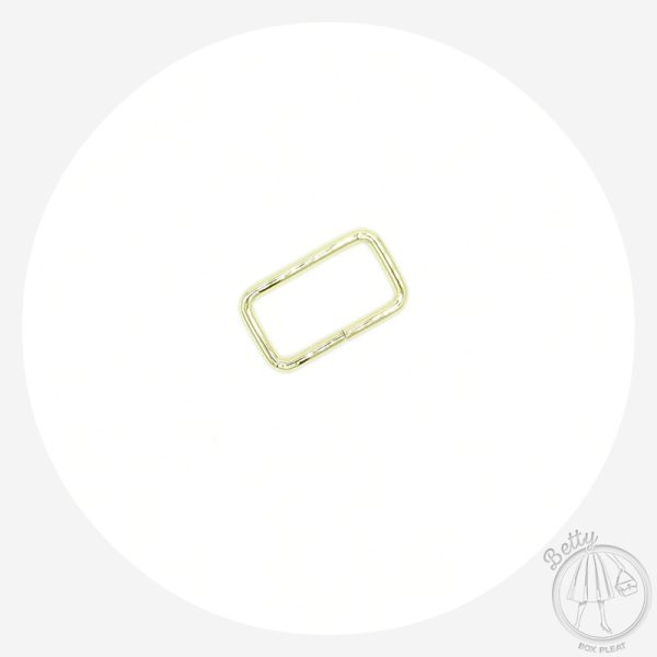 38mm (1 1/2in) Rectangle Ring – Gold – 2 Pack