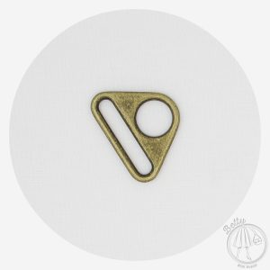 38mm (1 1/2in) Triangle Ring – Antique Brass – 10 Pack