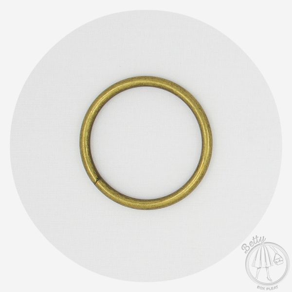 50mm (2in) O Ring – Antique Brass – 10 Pack