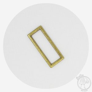 50mm (2in) Alloy Rectangle Ring – Antique Brass – 10 Pack