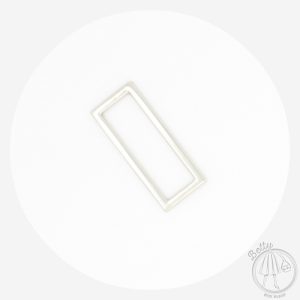 50mm (2in) Alloy Rectangle Ring – Silver – 10 Pack