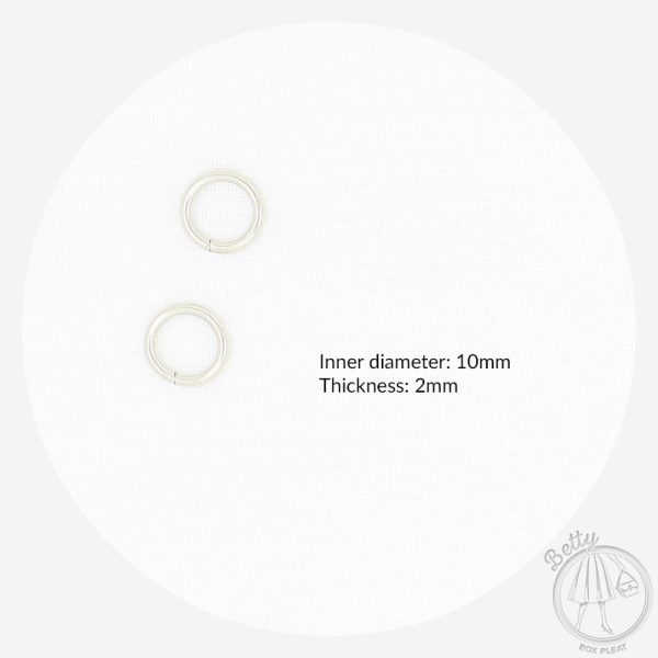 10mm (3/8in) O Ring – Silver – 10 Pack