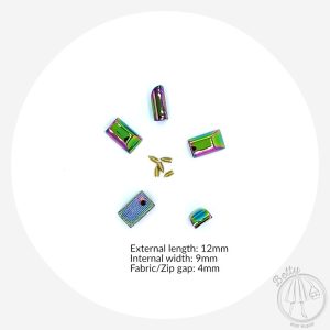 Zip Ends – Rainbow – 5 Pack