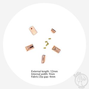 Zip Ends – Rose Gold – 5 Pack
