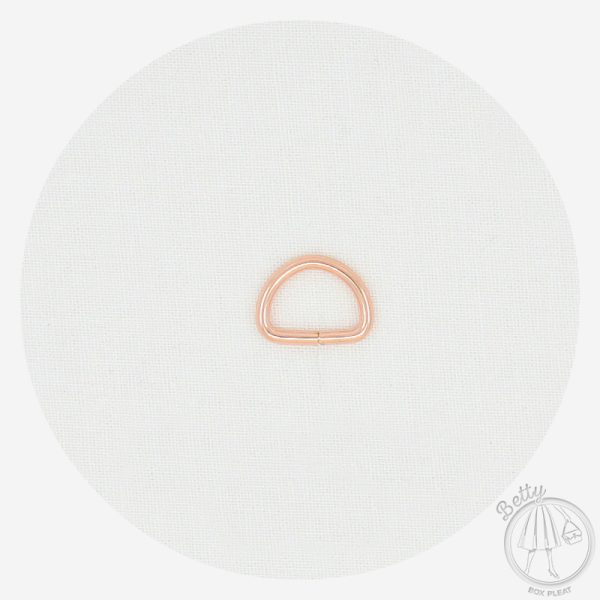 12mm (1/2in) D Ring – Rose Gold – 10 Pack