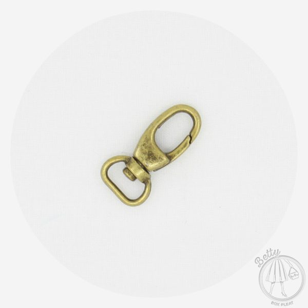 12mm (1/2in) Swivel Hook – Antique Brass – 2 Pack