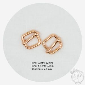 12mm (1/2in) Slide – Rose Gold – 2 Pack