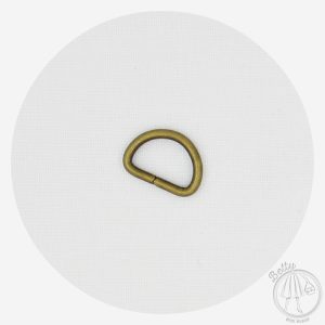 16mm (5/8in) D Ring – Antique Brass – 2 Pack