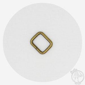 16mm (5/8in) Rectangle Ring – Antique Brass – 10 Pack