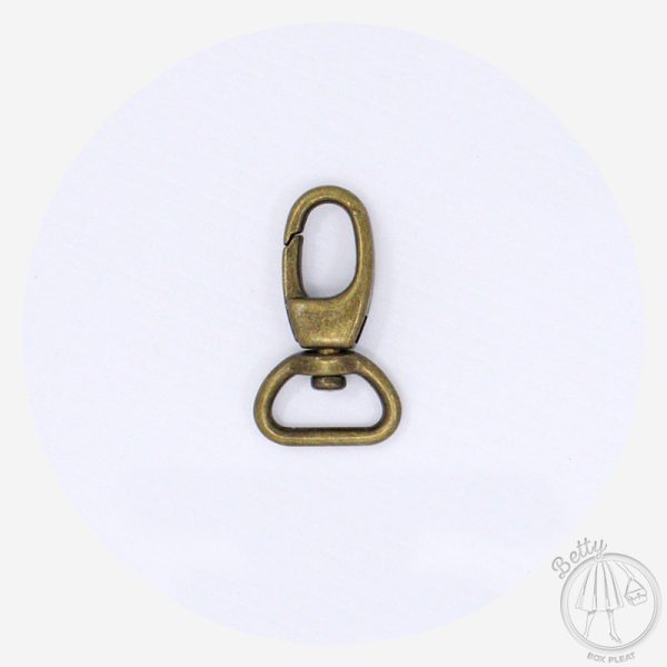 16mm (5/8in) Swivel Snap Hook – Antique Brass – 2 Pack