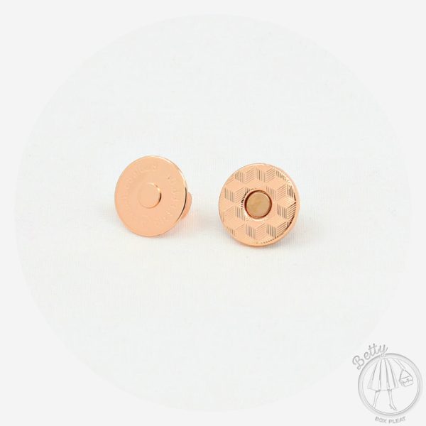 18mm Magnetic Snap – Rose Gold – 10 Pack