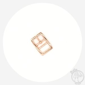 20mm (3/4in) Double Middle Bar Buckle – Rose Gold – 2 Pack